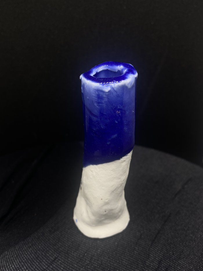Waitā glaze vessel, dark blue